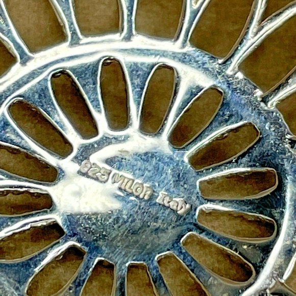 Vintage 925 Sterling Silver Milor Italy Pendant - Picture 5 of 7